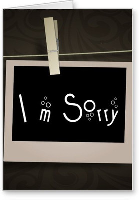 

Lolprint I am Sorry Greeting Card(Multicolor, Pack of 1)