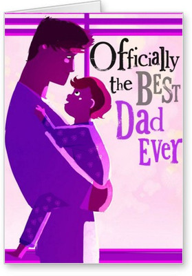 

Lolprint Best DAD Ever Fathers Day Greeting Card(Multicolor, Pack of 1)