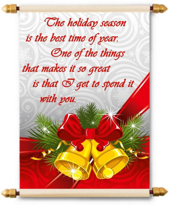 

Lolprint Christmas Season Scroll Greeting Card(Multicolor, Pack of 1)