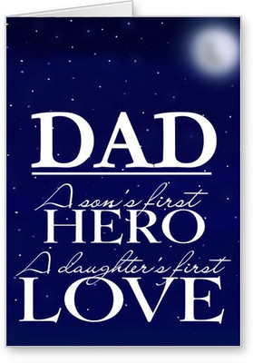 

Lolprint DAD Hero Love Fathers Day Greeting Card(Multicolor, Pack of 1)