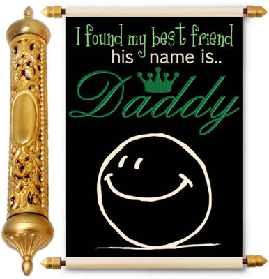 

Lolprint Gold Fathers Day Gift Scroll Greeting Card(Multicolor, Pack of 1)