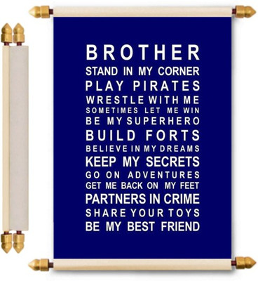 

Lolprint Rakhi Gifts Scroll Greeting Card(Multicolor, Pack of 1)