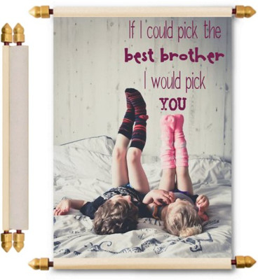 

Lolprint Rakhi Gifts Scroll Greeting Card(Multicolor, Pack of 1)