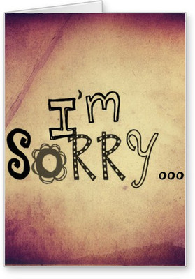 

Lolprint I am Sorry Greeting Card(Multicolor, Pack of 1)