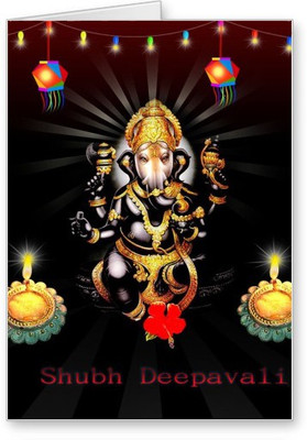 

Lolprint Diwali Greeting Card(Multicolor, Pack of 1)