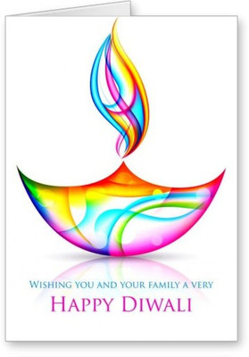 

Lolprint Diwali Greeting Card(Multicolor, Pack of 1)