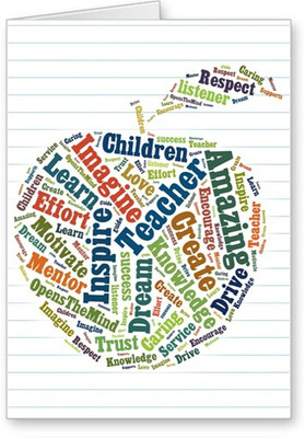 

Lolprint Typo Apple Teachers Day Greeting Card(Multicolor, Pack of 1)