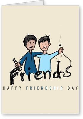 

Lolprint Friends Happy Friendship Day Greeting Card(Multicolor, Pack of 1)