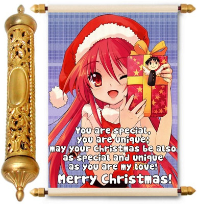 

Lolprint Special Christmas Gold Scroll Greeting Card(Multicolor, Pack of 1)