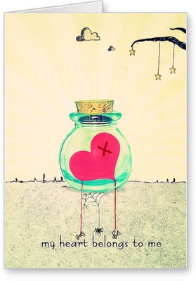 

Lolprint My Heart Love Art Greeting Card(Multicolor, Pack of 1)