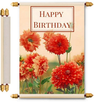 

Lolprint Birthday Scroll Greeting Card(Multicolor, Pack of 1)