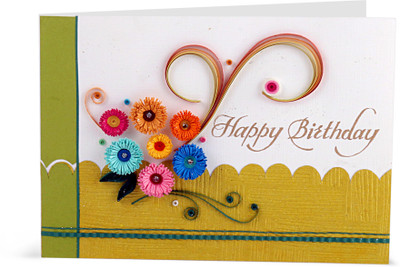 

Handcrafted Emotions Handmade Birthday Greeting Card(Multicolor, Pack of 1)