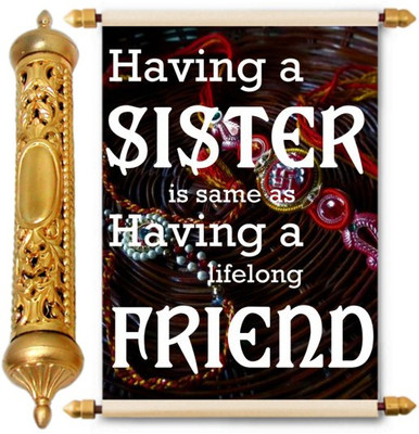 

Lolprint Gold Rakhi Gift Scroll Greeting Card(Multicolor, Pack of 1)
