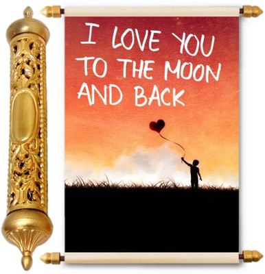 

Lolprint Gold Love Scroll Greeting Card(Multicolor, Pack of 1)