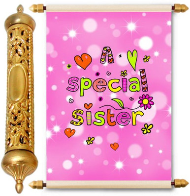 

Lolprint Gold Rakhi Gift Scroll Greeting Card(Multicolor, Pack of 1)