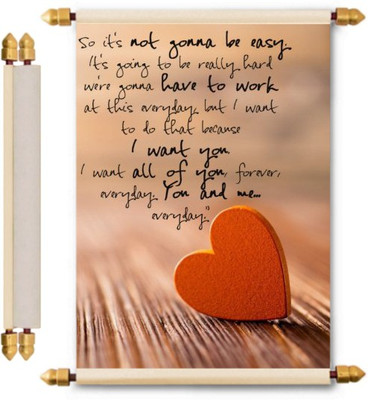 

Lolprint Love Scroll Greeting Card(Multicolor, Pack of 1)