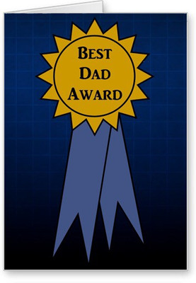 

Lolprint Best Dad Award Fathers Day Greeting Card(Multicolor, Pack of 1)
