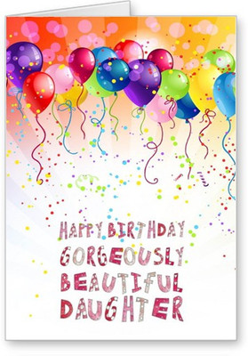 

Lolprint Beautiful Happy Birthday Greeting Card(Multicolor, Pack of 1)