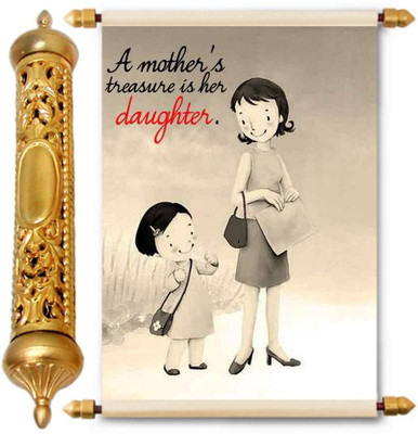 

Lolprint Gold Mothers Day Gift Scroll Greeting Card(Multicolor, Pack of 1)