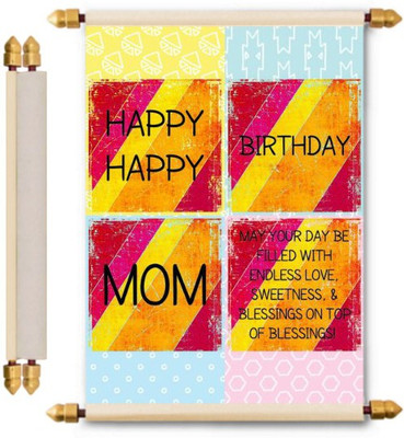 

Lolprint Birthday Scroll Greeting Card(Multicolor, Pack of 1)