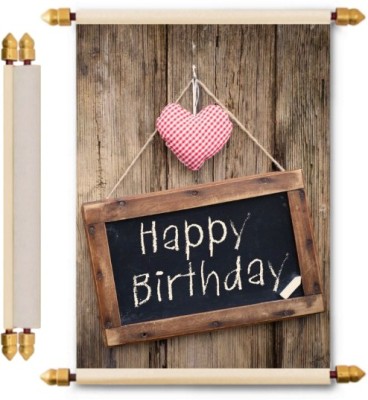 

Lolprint Birthday Scroll Greeting Card(Multicolor, Pack of 1)