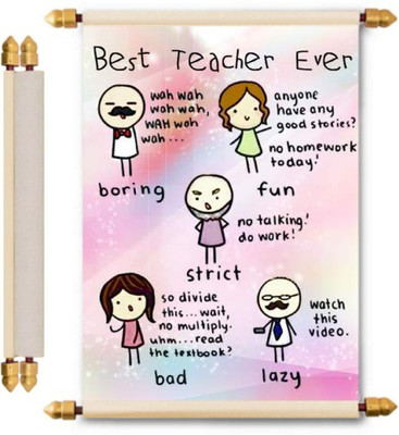 

Lolprint Teachers Day Gifts Scroll Greeting Card(Multicolor, Pack of 1)