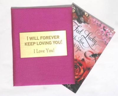 

Letz Dezine I Love You Greeting Card(Pink, Pack of 1)