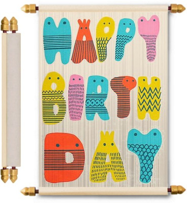

Lolprint Birthday Scroll Greeting Card(Multicolor, Pack of 1)