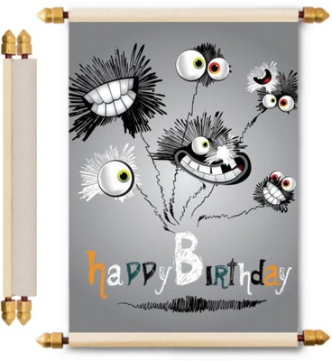 

Lolprint Birthday Scroll Greeting Card(Multicolor, Pack of 1)