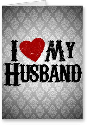 

Lolprint I Love my Husband Greeting Card(Multicolor, Pack of 1)