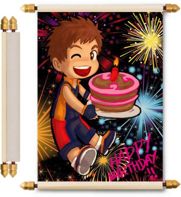 

Lolprint Birthday Scroll Greeting Card(Multicolor, Pack of 1)