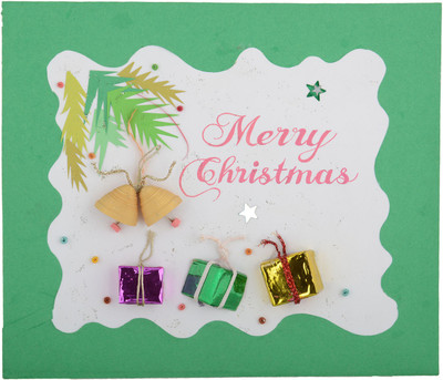 

Handcrafted Emotions Christmas Greeting Card(Multicolor, Pack of 1)