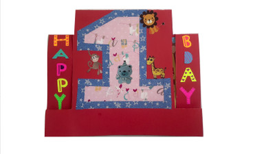 

RMantra 1 Birthday Greeting Card(Red, Pack of 1)