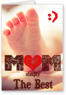 

Lolprint BEST Gift for Mothers Day Greeting Card(Multicolor, Pack of 1)