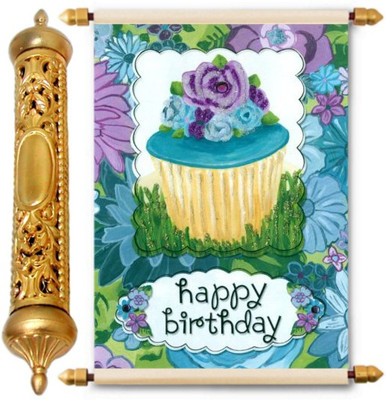 

Lolprint Gold Birthday Gift Scroll Greeting Card(Multicolor, Pack of 1)