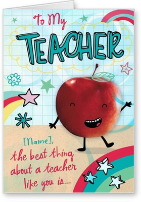 

Lolprint To My Teacher Greeting Card(Multicolor, Pack of 1)