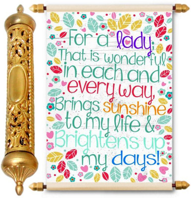 

Lolprint Gold Anniversary Gift Scroll Greeting Card(Multicolor, Pack of 1)