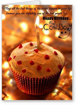 

Lolprint Happy Birthday Cowboy Greeting Card(Multicolor, Pack of 1)