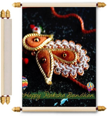 

Lolprint Rakhi Gifts Scroll Greeting Card(Multicolor, Pack of 1)