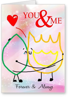 

Lolprint You & Me Love Greeting Card(Multicolor, Pack of 1)