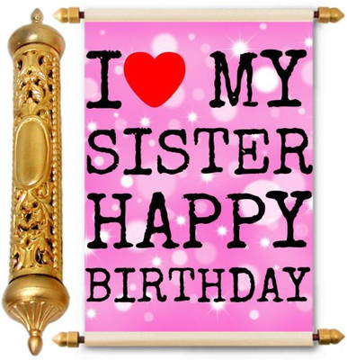 

Lolprint Gold Birthday Gift Scroll Greeting Card(Multicolor, Pack of 1)