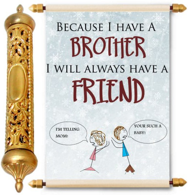 

Lolprint Gold Rakhi Gift Scroll Greeting Card(Multicolor, Pack of 1)
