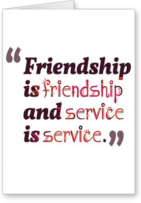 

Lolprint Quotes Friendship Day Greeting Card(Multicolor, Pack of 1)