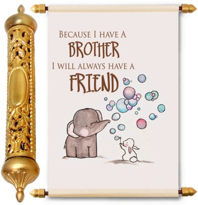 

Lolprint Gold Rakhi Gift Scroll Greeting Card(Multicolor, Pack of 1)