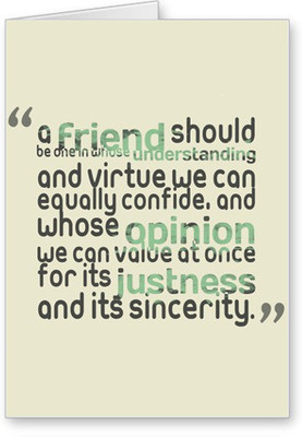 

Lolprint Quotes Friendship Day Greeting Card(Multicolor, Pack of 1)