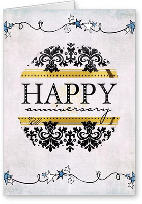 

Lolprint Happy Anniversary Greeting Card(Multicolor, Pack of 1)