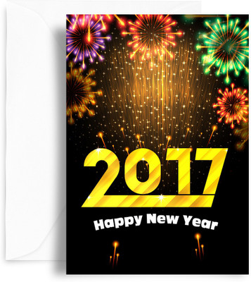 

Kaarti Happy New Year Greeting Card(Multicolor, Pack of 1)