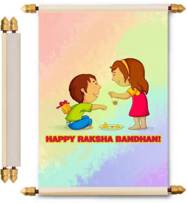 

Lolprint Rakhi Gifts Scroll Greeting Card(Multicolor, Pack of 1)