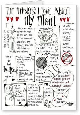 

Lolprint LOVE My MOM Mothers Day Greeting Card(Multicolor, Pack of 1)