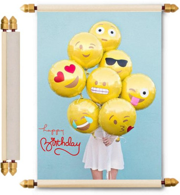

Lolprint Birthday Scroll Greeting Card(Multicolor, Pack of 1)